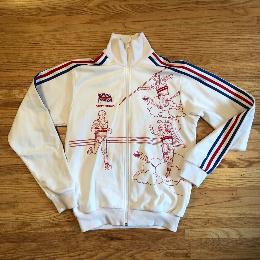 Vintage Adidas Olympic Track Jacket: Great Britain